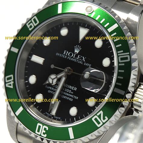 rolex ghiera verde quadrante nero prezzo|rolex sottomarino prezzo.